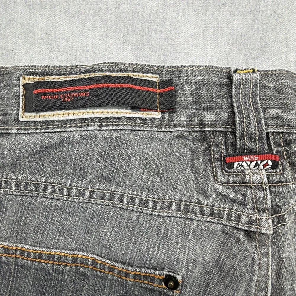 Vintage Willie Esco Jean Shorts Mens 32 Black Denim Skater Hip Hop‎ Urban Baggy